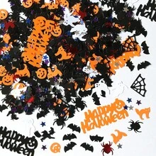 15g/60g Alloween Table Confetti Pumpkin Ghost Bat Star Paper Scatters Halloween Party Table Decorations - Multicolor - View 1