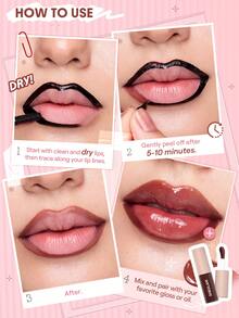 SHEGLAM [2Pcs] Stain + Glow Mauve 唇部組合套組 品牌美妝化妝品 適合女士與女孩 - 李子醬+高調 - 查看 4