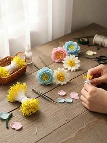 Approx. 400pcs Artificial Flower Stamens, Handmade Floral Decoration Faux Flower Centers, Wedding Accessories, Home DIY Decor Materials, Indoor Scene Props; Suitable For Home, Room, Bedroom, Office, Desk, Pastoral Style Space Arrangement; Compatible With Birthday, Graduation, Wedding, Confession Theme, Mother's Day, Arbor Day, Various Holiday Party Use - Multicolor - View 3