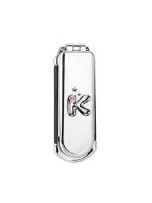 1pc Foldable Air Cushion Massage Comb, Electroplated Silver Color, Personalized Letter A-Z, Pink Bow, Star Pattern, Compact Portable Pocket Comb, Bag Comb, Women's Hair Styling Comb, Suitable As Gift - Silver - View 13