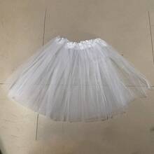 螢光色三層蓬蓬裙，1件套，聚酯纖維材質，適合派對與表演，適合青少年與成人，適用於萬聖節、聖誕節、復活節及其他節日 - 40cm裙長 - 查看 16