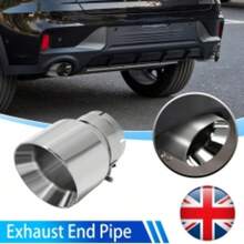 3''Inlet 4''Outlet Tailpipe Trim Tip Exhaust End Pipe Polished Stainless Steel - A - View 6