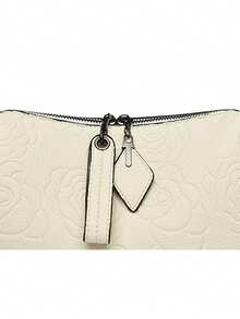 2026 New High Quality Soft Pu Leather Women Shoulder Bag Floral Pattern Messenger Bags Women Designer Handbags Wallets - White - View 9