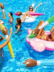 Inflatable Paint Brush Set, PVC Material Inflatable Decorative Props, Suitable For Adult Party, Pool And Event Decor, Applicable For Back To School Party Decoration, Classroom Theme Arrangement, Campus Welcome Event, Photography Props, Shooting Scene Decoration, Pool Party, Beach Vacation And Summer Activities, Suitable For Back To School Season, Campus Celebration, Summer Vacation, Music Festival And Theme Events - Multiple Styles - View 4