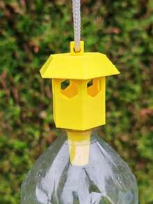 Lantern-Shaped Wasp Trap, Hanging Wasp Repellent Trap, Outdoor Wasp And Hornet Trap, Outdoor Yard Bee And Wasp Protection, Yard Wasp Control Tool, Hook-Style Wasp Trap - A - View 5