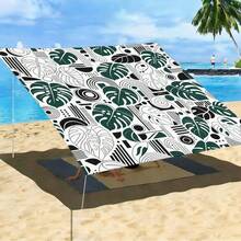1pc Mandala Geometric Print Square Sun Shade Sail, Suitable For Yard, Pool, Villa Courtyard, Outdoor Leisure Area, Outdoor Sun Shade Sail, Beach Umbrella, Outdoor Sun Shade Cloth, Beach Canopy, Beach Tent, Patio Sun Shade, Outdoor Gazebo, Gazebo - Bohemia C - View 6