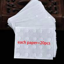 1000/500/400/300/200/100pcs Balloon Glue Dots, Suitable For DIY Decoration, Balloon Accessories, Cute Decor, Holiday Celebration, Family Gathering, Wedding Arrangement, Home Office Party, Birthday Gift, Arts & Crafts, St. Patrick's Day, Easter, Back To School, Valentine's Day And More (20 Glue Dots Per Sticker) - Multicolor - View 2