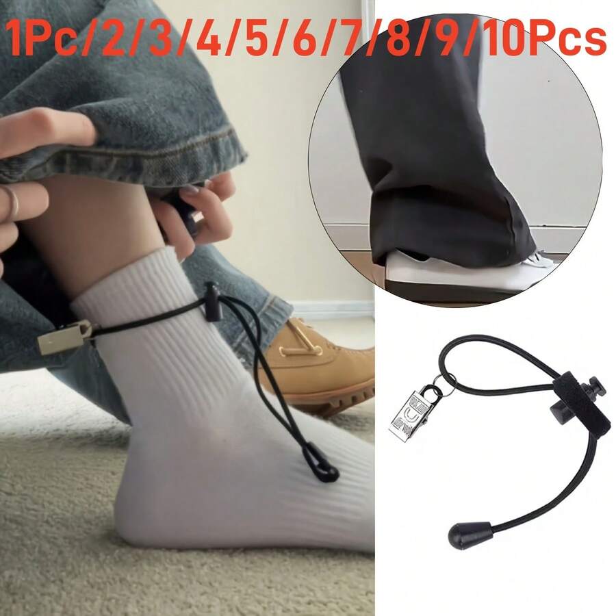 1Pc/2/3/4/5/6/7/8/9/10Pcs Invisible Pant Leg Clips, Invisible Shortening Fixing Clips, Adjustable Pant Leg Shortener Buckles, Prevent Pants From Dragging On The Ground, Seamless Hidden Hook And Eye Design - Multicolor - View 1
