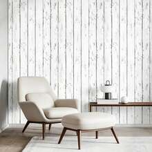 1 Roll Self-Adhesive Wood Grain Wallpaper, Moisture-Proof, Mold-Resistant, Scratch-Resistant PVC Wall Sticker, Hallway & Corridor Wall Decor, Shelf & Cabinet Surface Refurbishment Wallpaper, 17.7inX39.3/118.1/196.8in - Black - View 4