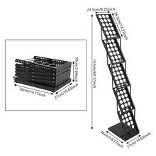 YUNRUX Floor Stand Brochure Stand, 5-Tier Brochure Holder, Foldable Magazine Stand - 1PC - View 2