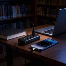 8-In-1 USB Hub With 4 USB And 4 Type-C Ports For Fast Charging, 25W PD Fast Charging And Data Transfer - Compact Multi-Port Adapter Compatible With USB Devices, Laptops, Tablets, Smartphones, Flash Drives, External Hard Drives And More - View 7