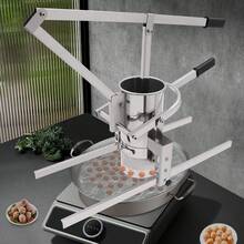 Manual Meatball Maker, Commercial Meatball Forming Machine, 5.5Lbs Meat Ball Shrimp Ball Processing Forming Machine 3 Size Meat Ball Making Tool Stainless Steel Meatball Former For Home Restaurants - Silver - View 4