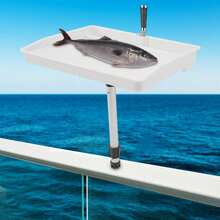 Boat Cutting Board, Bait Cutting Board, Fish Fillet Cutting Table, Fish Cutting Board Rounded Bait Table, Bait Cutting And Fish Processing Workbench, 18.11 * 14.57 Inches - White - View 3