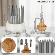KLONKEE 1件/23件/24件 鑲嵌工具 23件裝白色珠飾盒套組，適用於寶石鑲嵌、珠寶設備工具、珠寶珠飾製作工具 - 彩色 - 查看 3