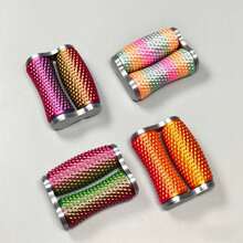 1pc Teen & Adult Small Creative 3D Printed Rotating Stress Relief Massage Roller Trainer, Spiky Roller Sleeve Pocket Palm Toy, Leisure Decompression Creative Gift - Multicolor - View 10
