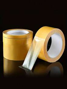 1 Roll Heavy Duty Double Sided Tape, Multi-Purpose, Suitable For Walls, Glass And Metal, Waterproof, Suitable For Craft Projects, Indoor/Outdoor Use, Transparent, Strong Adhesion To Fabric, Drywall And Wood - Multicolor - View 4