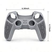 Suitable For Playstation 5 Gamepad Dust-Proof Silicone Cover 5 Competitive Rocker Cap Set Non-Slip Wear-Resistant Textured Handle Cover,1 Controller Case +2 Thumb Grip Covers +1 Sticker - View 11