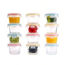 150ml Sealed Glass Food Storage Jars | 1/3pcs Set | Leak-Proof Quick-Lock Lid Suitable For Meal Prep, Food And Snack Freshness Preservation, Refrigerator Pickles Storage Box - Multicolor - View 3