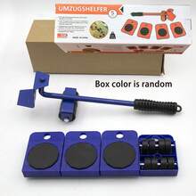 家具搬運起重工具組,附起重槓桿與4個輪子的家具起重器,重型家具搬運滑塊,電器滾輪,耐用搬運車滑動工具,4合1重型家具搬運器,配備360°旋轉腳輪,可調高度起重桿,沙發/床/冰箱搬運組,地板保護 - 多色 - 查看 11