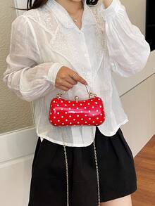 Fashion Party Evening Clutch Bag - Red - View 9