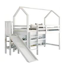 Children's Bed, Single Bed, 90*200 Cm, Multifunctional Children's Bed - White - View 3