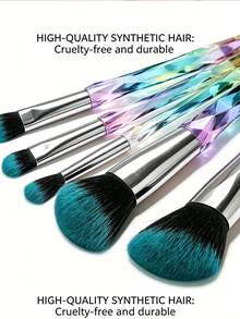 YZIMENG 5pcs Perfect Makeup Brush Set, Professional Makeup Brushes Suitable For Daily And Travel Use - Multicolor - View 2