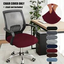 1PC Waffle Knit Office Chair Cover, Universal Computer Chair Seat Cover, Multiple Colors Available, Pet-Friendly, Stretchable Machine Washable Soft Fabric, Suitable For Bedroom, Home Office, Meeting - 1PC - View 9