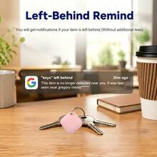 RSH 4pcs Smart Tags For Android, Compatible With Android Find Hub APP (Android System Only, System Requirements 9+), Smart Tracker Wireless Anti-Lost Item Locator, Suitable For Keys, Wallet, Backpack, Tablet - Multicolor - View 3