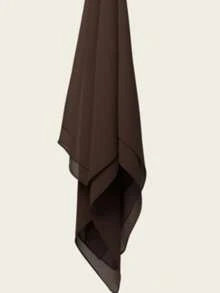 Selendang Chiffon, Cocok untuk Gaun Pengantin, Pesta Pernikahan, Gaun Malam, dan Acara Spesial. - Coffee Brown - View 4