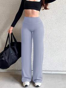 YEOREO Workout Leggings Womens No Front Seam Straight Leggings  31.5" High Waist Buttery Eddiy Gym Yoga Pants Summer Leggings For Women - 霧霾藍 - 查看 2
