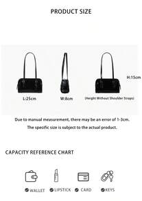Coach Swing Series Women's Shoulder Tote Bag CAO34LHBLK - 黑色CAO34LHBLK - 查看 11