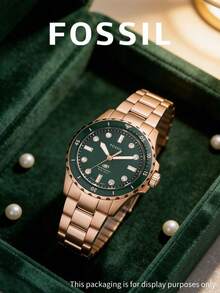 FOSSIL 休閒日常手錶：石英平滑機芯，適合週末與工作，優雅設計 ES5371 - 玫瑰金 - 查看 1