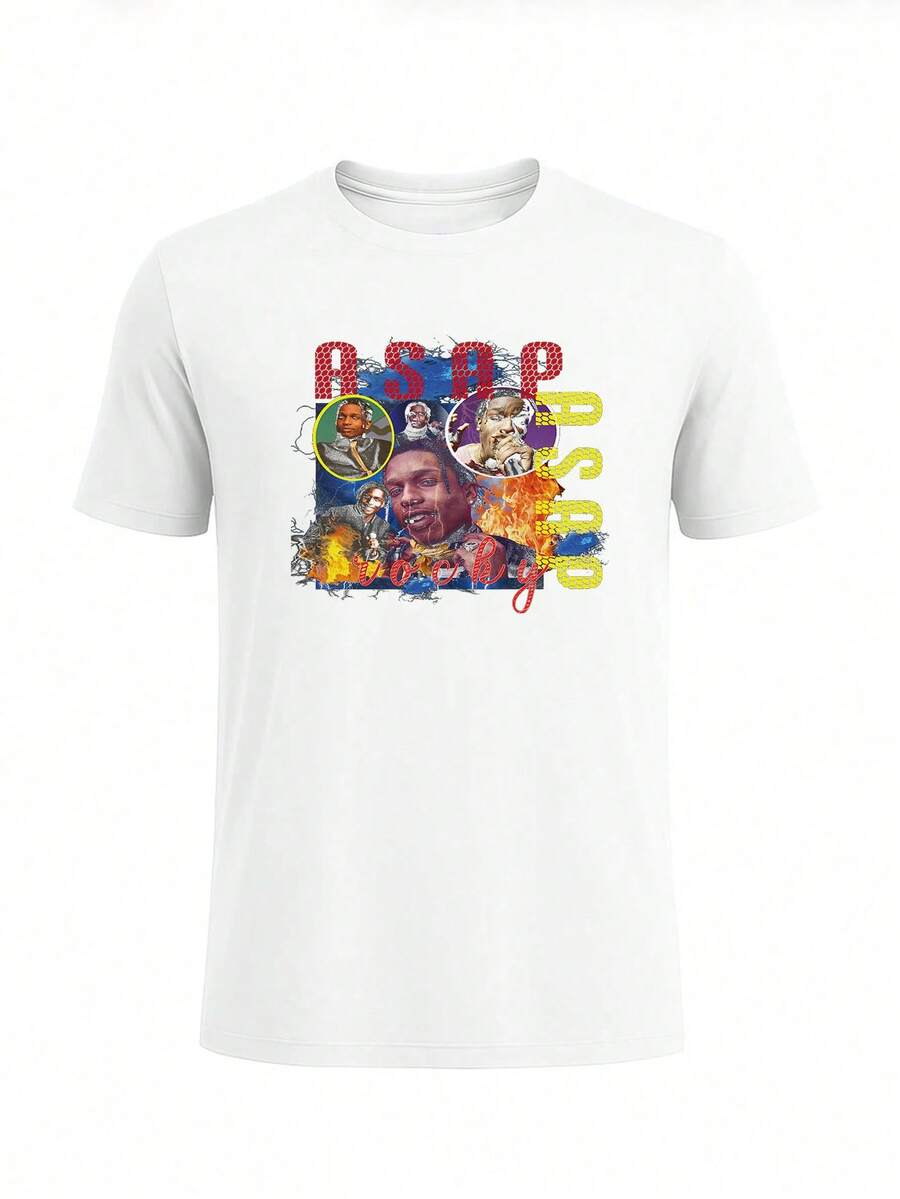 Herren Regular Fit bedrucktes T-Shirt für den Alltag