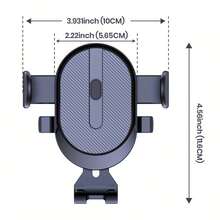Support de téléphone pour voiture, [Verrouillage automatique amélioré] Support de téléphone universel avec clip à crochet, convient pour la grille d'aération de la voiture, compatible avec iPhone et plus. Support de téléphone universel pour grille d'aération de voiture, support de téléphone réglable et rotatif, convient pour toutes les voitures et smartphones, support de téléphone pour voiture à effondrement par gravité, installation sur grille d'aération avec clip à crochet, robuste et durable, rotation à 360 degrés, convient pour les téléphones de 4 à 7,2 pouces - Noir - Voir 4