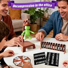 1SET Executioner Riddle Game, Multiplayer Mystery Word Thinking Entertainment Game, English & Spanish Version Optional, Family Board Game Toy, Perfect Party Game For Holiday, Birthday Gathering, Ideal Gift Recommendation - 彩色 - 查看 12