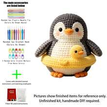 1pc Happy Corgi/Wheat Hamster/Duck/Penguin Crochet Kit (Unfinished, Simple Hand Crochet Required)! DIY Crochet Set For Beginners, Includes Step-By-Step Guide And English Instructions, Christmas Decoration Gift - DIY Crochet Kit - View 14