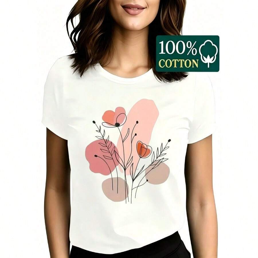 Women T-Shirts - 白色 - 查看 1