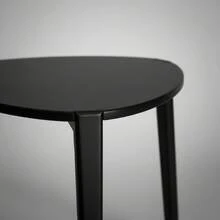 KIWI MOBLEKIT | Wooden And Metal Side Tables For Living Room Or Bedroom, Modern Functional Tables With Different Shapes And Heights, Fixed Or Folding Options For Home - 40公分黑色梯形 - 查看 8
