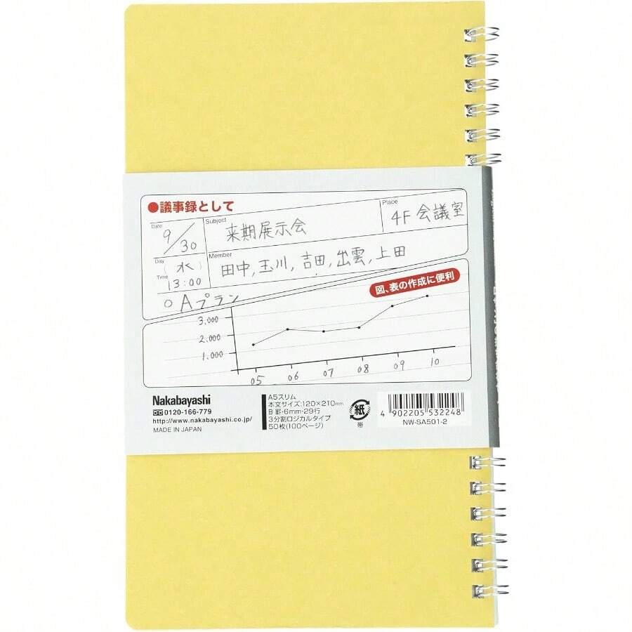 スイング ロジカル PLANNINGノート/A5スリム NW - SA501 - 2 - A5スリム (* 2) + 打ち合わせノート - チェックする 1