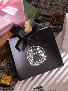 Halloween Ghost Gift Box With Ribbon, Trick Or Treat Packaging Bag, Birthday Holiday Party Supplies, Suitable For Restaurant, Cafe, Bakery, Dessert Shop, Baking, Halloween Party Decoration, Trick Or Treat Party Supplies - View 6