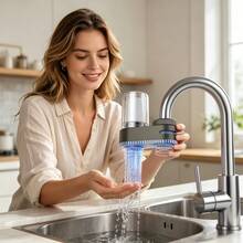 Kitchen Faucet Water Purifier, Tap Water Pre-Filter With Replaceable Ceramic Filter Cartridge, Long-Lasting Filtration For 6 Months - 1 Unit With 2 Cores - View 5