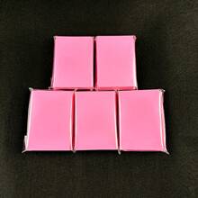 Cute 50pcs Kpop Photocard Sleeve Korea Photo Card Sleeves 61x91mm Clear Acid Free CPP Card Cover 3 Inch Photocard Holder Holographic Protector Film Album Binder DIY Photo Stickers Organizer Clear Pvc Bags - Pink - View 4