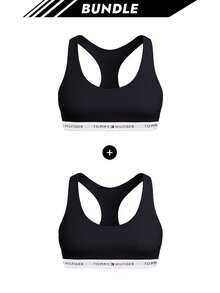 [Lot] Soutien-gorge de sport Tommy Hilfiger pour femmes bleu marine X 2 - Desert sky - Voir 1