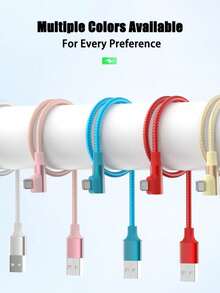 1pc, 66W USB A-To-Type-C Fast Charging Cable, 3m/9.9ft USB-C Fast Charging Cable, Compatible With IPhone 17/16/15/14/13/Pro Max/Plus Series, Compatible With Samsung Series And Other Compatible Android Devices, Suitable For Powering Various Devices Such As Mobile Phones/Tablets/Laptops - Multicolor 2 - View 7