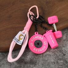 Keychain Pendant Gym-Inspired Design Unisex Gym Keychain With Dumbbells Kettlebells Fitness Weight Plates Sports Key Holder - View 9