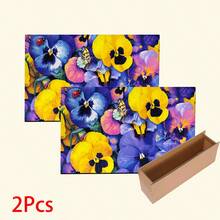 1件裝 花卉圖案印花矽藻土廚房地墊 吸水廚房地板墊 洗手槽前墊 適用於廚房、浴室、玄關、走道、洗衣房與居家裝飾 - 彩色 - 查看 13