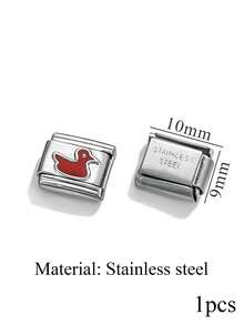 1 Piece Of Stainless Steel Star Shaped Circular Italian Module Watch Strap Pendant For DIYbracelet Making Kit - Watch Strap - View 28
