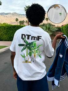 Camiseta de Algodón Puro para Hombre Personalizada con Estampado Único de Rana Divertida "DtMF" Puerto Rico Bunny, 1 Pieza, Corte Ajustado, Prenda de Alta Calidad - Blanco 5 - Ver 1