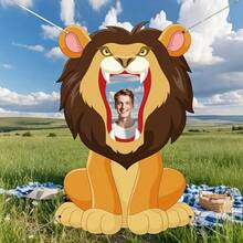 Jungle Theme Lion Photo Backdrop _ Carnival Circus Party Photography Background, Polyester Material, Suitable For Birthday And Gift - Jungle Lion - View 3