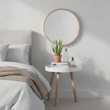 KIWI MOBLEKIT | Wooden And Metal Side Tables For Living Room Or Bedroom, Modern Functional Tables With Different Shapes And Heights, Fixed Or Folding Options For Home - 白色 60 公分 – 3 腿 - 查看 5